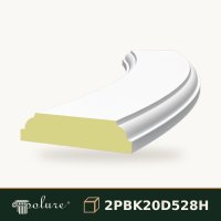 Mână curentă din poliuretan 28x133x5 cm pentru balustradă – 2PBK20D528H