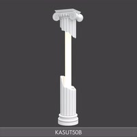 Coloană decorativă din poliuretan cu caneluri 64x80x350 cm – KASUT50B