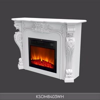 Cadru semineu decorativ din poliuretan 48x145x105 cm – KSOM8403WH